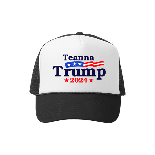 Vote Teanna Trucker Hat - White/Black
