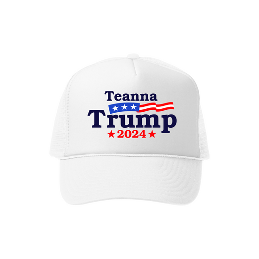 Vote Teanna Trucker Hat - White
